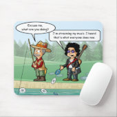Tapis De Souris Musique Diffusion Funny Pun Souris (Avec souris)