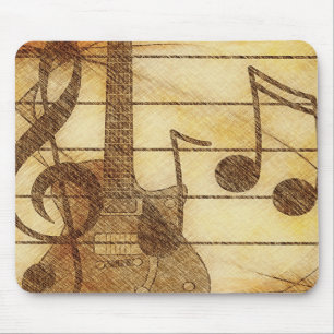Tapis De Souris Musique et guitare Mousepad