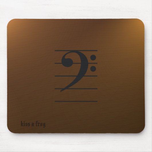 Tapis De Souris Musique Mousepad - clef basse (Devant)