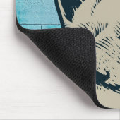 Tapis De Souris Mustache Chihuahua Graffiti Mur Monogramme (Coin)