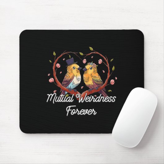 Tapis De Souris Mutual Weirdness Forever Wedding Nerd Bride And Gr (Avec souris)