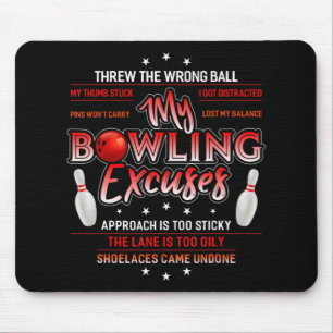 Tapis De Souris My Bowling Excuse Fun Bowling
