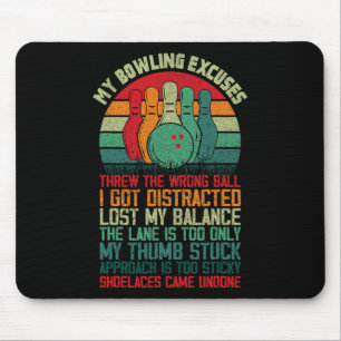 Tapis De Souris My Bowling Excuse Funny Bowler 1