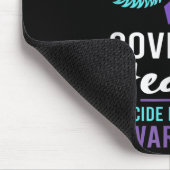 Tapis De Souris My Dad's Wings Cover Heart Suicide Awareness Ribbo (Coin)