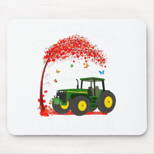 Tapis De Souris My Heart Belongs To A Farmer Valentine For Farmer  (Devant)