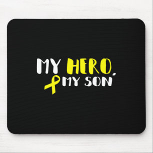Tapis De Souris My Hero My Son - Gold Ribbon Prix pour le cancer d
