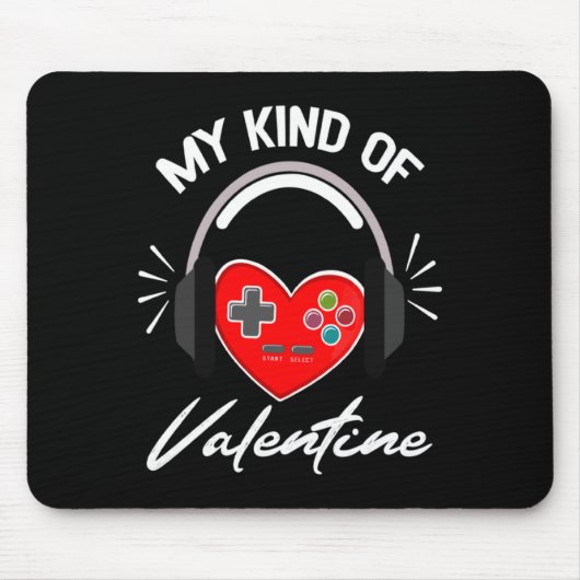 Tapis De Souris My Kind Valentine Gamer Valentines Day Gaming Boy  (Devant)