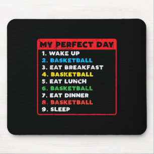 Tapis De Souris My Perfect Day Bysketbyll Fun Coach Joueuse Femmes