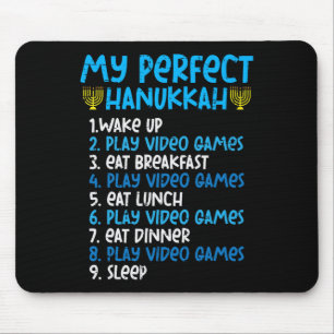 Tapis De Souris My Perfect Hanoukka Video Game Chanukah Jew Men Bo