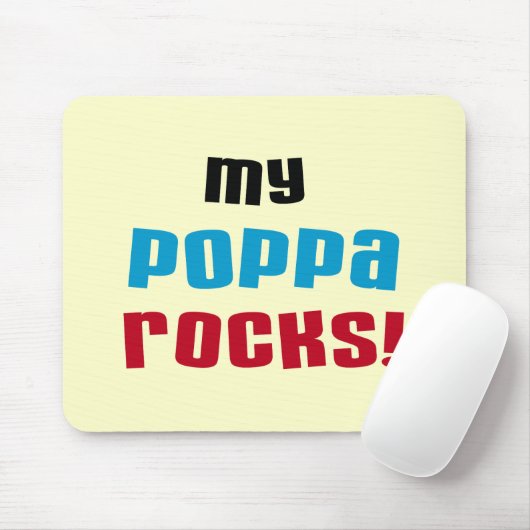 Tapis De Souris My Poppa Rocks Tshirts et cadeaux (Avec souris)