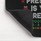 Tapis De Souris My Presence Is Your Present Ugly Christmas Funny X (Coin)