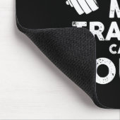 Tapis De Souris My Trainer Can't Count Funny Gym Workout Long Slee (Coin)