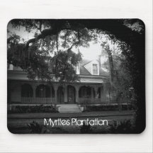 Myrtles Plantation en noir et blanc