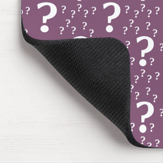 Tapis De Souris Mystère question marque énigme puzzle mauve (Coin)