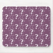 Tapis De Souris Mystère question marque énigme puzzle mauve (Devant)