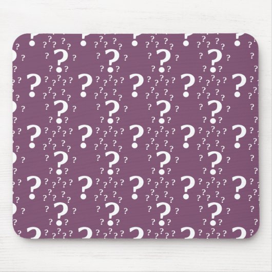 Tapis De Souris Mystère question marque énigme puzzle mauve (Devant)