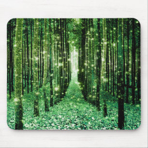 Tapis De Souris Mystère Vert de la Forêt Magique