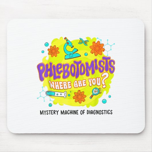 Tapis De Souris Mystery Machine Of Diagnostics Lab Week 2025 Phleb (Devant)