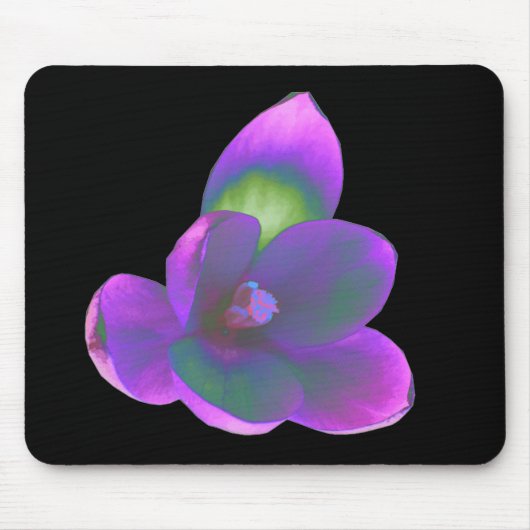 Tapis De Souris Mystic Beauté Crocus Fleur Mousepad (Devant)
