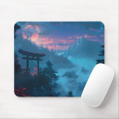 Tapis De Souris Mystical Japanese Torii Gate Mouse Pad (Avec souris)