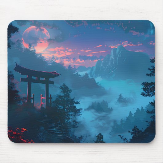 Tapis De Souris Mystical Japanese Torii Gate Mouse Pad (Devant)