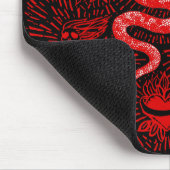 Tapis De Souris Mystique Serpent Rouge Mousepad (Coin)