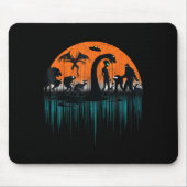 Tapis De Souris Mythical Loch Ness Bigfoot Mothman Aliens Funny Cr (Devant)