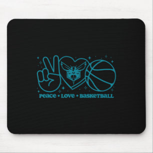 Tapis De Souris N Charlotte Hornets Paix Amour Crâne 