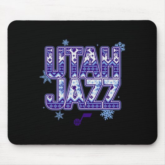 Tapis De Souris N Utah Jazz Noël Pull Ugly (Devant)