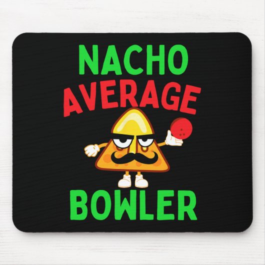 Tapis De Souris Nacho Average Bowler Cinco De Mayo Bowling Mexicai (Devant)