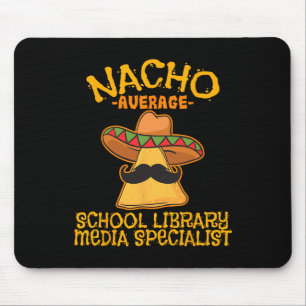 Tapis De Souris Nacho Moyenne Bibliothèque de l'école Spécialiste