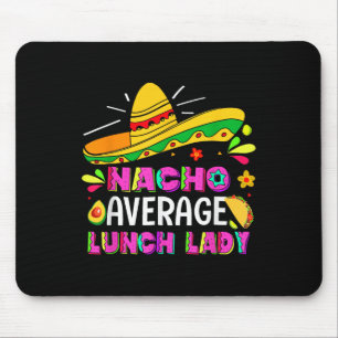Tapis De Souris Nacho Moyenne Déjeuner Lady Cinco De Mayo Fiesta