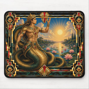 Tapis De Souris Naga, Art Déco Mythique