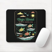 Tapis De Souris Nags Head Nc Cute Beach Vacation Sea Turtle Lover (Avec souris)