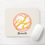 Tapis De Souris Namaste de conception orientale de la sphère 3D (Avec souris)