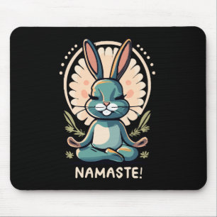 Tapis De Souris namaste lapin yoga lapin méditation