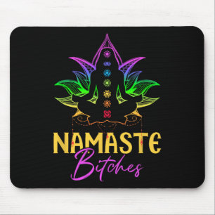 Tapis De Souris Namaste les filles, sarcasme spirituel, zen, amate