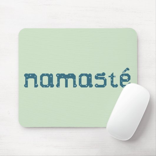 Tapis De Souris Namaste Teal Mousepad (Avec souris)