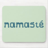 Tapis De Souris Namaste Teal Mousepad (Devant)