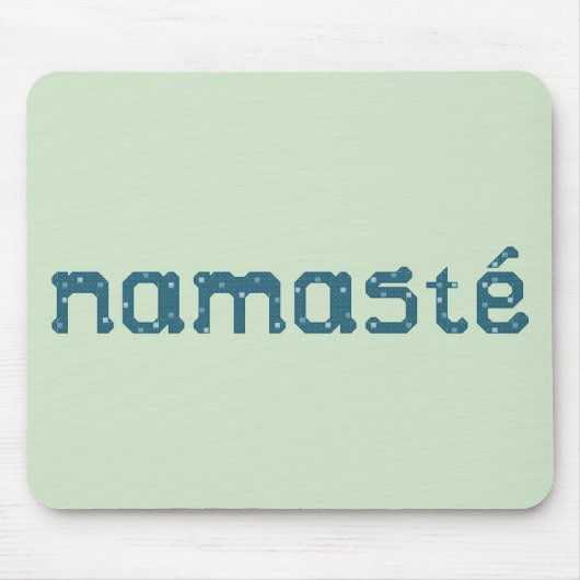 Tapis De Souris Namaste Teal Mousepad (Devant)