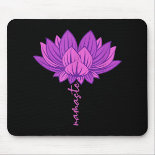 Tapis De Souris Namaste Yoga Méditation Zen Lotus Flower