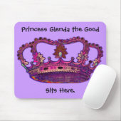 Tapis De Souris Name Mousepad de princesse Crown Customized (Avec souris)