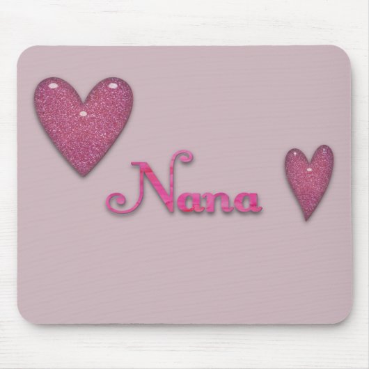 Tapis De Souris Nana aux coeurs (Devant)
