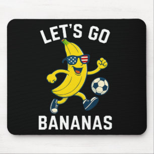 Tapis De Souris Nana drôle de dessin animé de football coup de pie