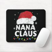 Tapis De Souris Nana Grandma Claus Christmas Lights Matching Famil (Avec souris)