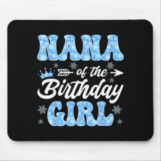 Tapis De Souris Nana Of The Birthday Girl Snowflakes Winter Christ