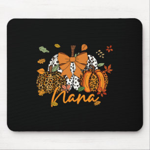 Tapis De Souris Nana Thanksgiving Leopard Citrouille Coquette Bow