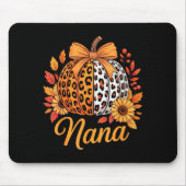 Tapis De Souris Nana Thanksgiving Leopard Pumpkin Sunflower Coquet (Devant)