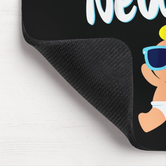 Tapis De Souris Nappy New Year Diaper Expecting Pregnant Funny Hap (Coin)