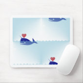 Tapis De Souris narval kawaii (Avec souris)